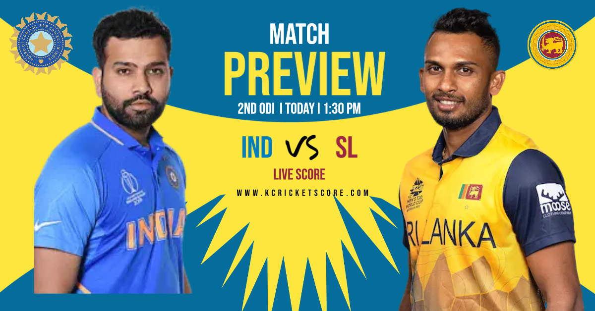 IND vs SL 2nd ODI: Dream11 Predictions, India predicted playing XI against Sri Lanka, Pitch Report and Telecast details